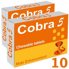 2x COBRA 5 Pastile Pentru Erectie (10 Tablete de mestecat) pret mic