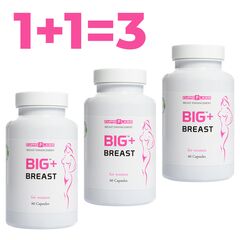 Big Breast Plus Capsule pentru mărirea sânilor mari, 2 pachete + 1 GRATUIT pret mic