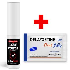 Delayxetine Delay Ejaculation Relief Spray Love Power + Ejaculation Delay Jelly pret mic
