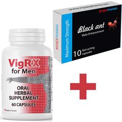 Black Ant 10buc. capsule de erectie + VigRX 60 capsule pentru marirea si erectia penisului pret mic