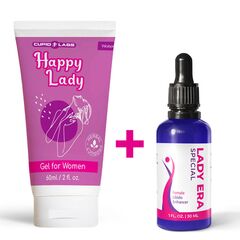 Lady Era Picături pentru femei 30ml + Cremă de stimulare pentru femei Happy Lady 60ml pret mic