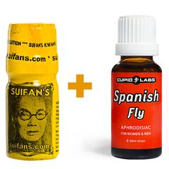 Picături excitante Spanish fly 20 ml. + Suifan Ejaculation Ser Retention Serum pret mic
