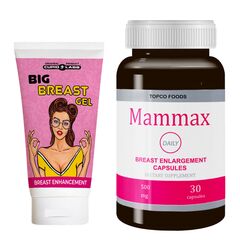 Mammax capsule zilnice pentru mărirea sânilor + Gel pentru piept mare CupidLabs Big Breast Gel pret mic