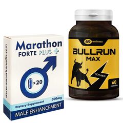 Maraton Forte Plus + BULLRUN capsule pentru erecții puternice și de lungă durată pret mic