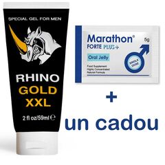 Rhino Gold XXL Gel pentru barbati + un cadou Marathon Forte Oral Jelly pret mic
