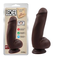 Dildo realist cu testicule Lecher Brown pret mic