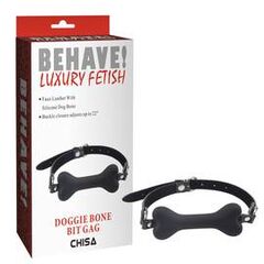 Muștiuc Doggle Bone Bit Gag-Black pret mic