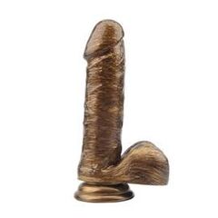 Dildo realist cu testicule Ben Dover de 19,5 cm aur pret mic