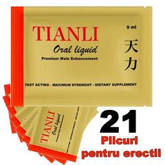 Tianli Oral Liquid 21 Plicuri pentru erectii puternice pret mic