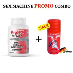 Pachet PROMO Sex Machine VigRX Pills + DOOZ 14000 Spray pret mic