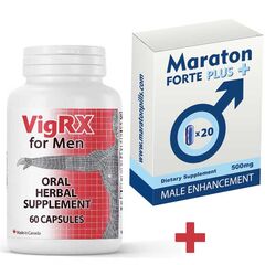 Maraton Forte Plus 20 capsule + VigRx 60 capsule pentru marirea penisului pret mic