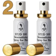 2 x Spray anti ejaculare precoce pentru bărbaţi Stud 100 + cadou 4 lubrifianti pret mic
