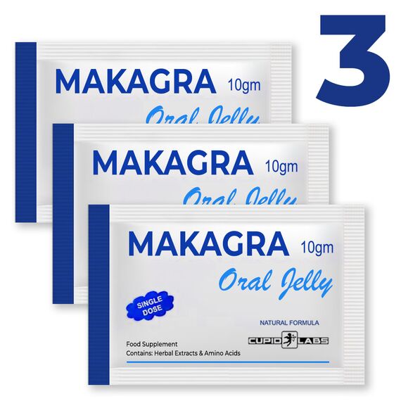 3 piese Makagra Erection Oral Jelly pret mic