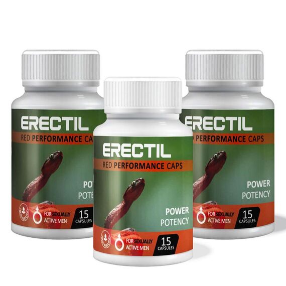 3 x Erectil capsule pentru erecție - 3 x 15 capsule pret mic