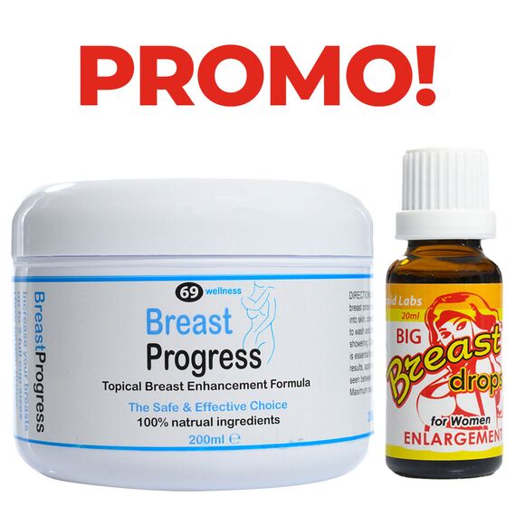 Picături de sân mare Big Breast Drops + ​Breast Progress Crema pentru Mărirea Sânilor pret mic