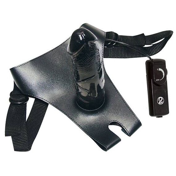 Curea penisului Queeny Love "Black Strap-On" pret mic