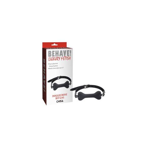 Muștiuc Doggle Bone Bit Gag-Black pret mic