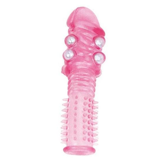 Vârf de penis perlat de lux De Luxe Pink pret mic