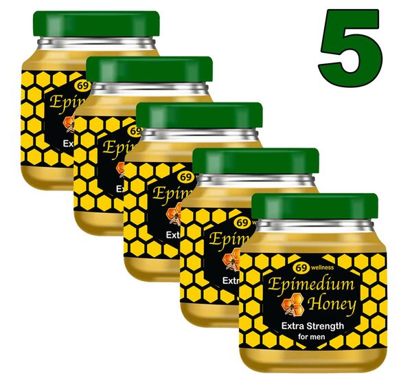 5 x  Epimedium Honey 5x40g Magiun afrodisiac pret mic