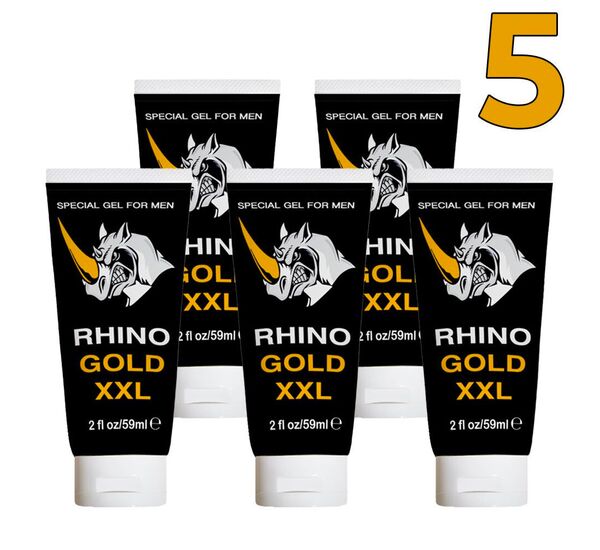 5 x Rhino Gold XXL Gel pentru barbati pret mic
