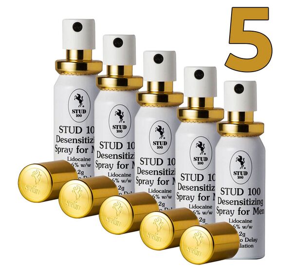 5 x Spray anti ejaculare precoce pentru bărbaţi Stud 100 pret mic