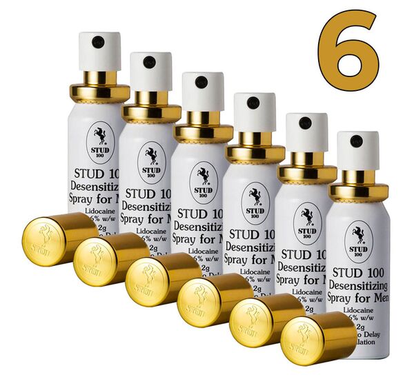 6 x Spray anti ejaculare precoce pentru bărbaţi Stud 100 pret mic