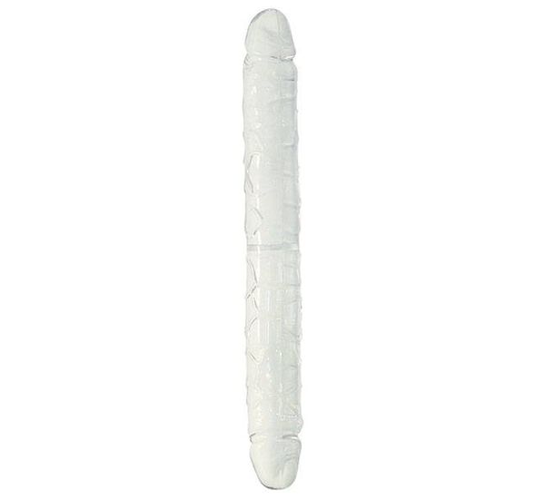 Dildo Crystal Duo Double-Dong pret mic