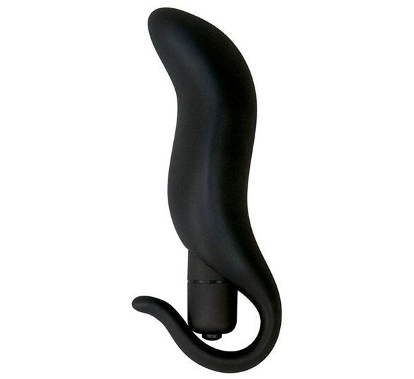 Vibrator anal Black Velvet Plug pret mic