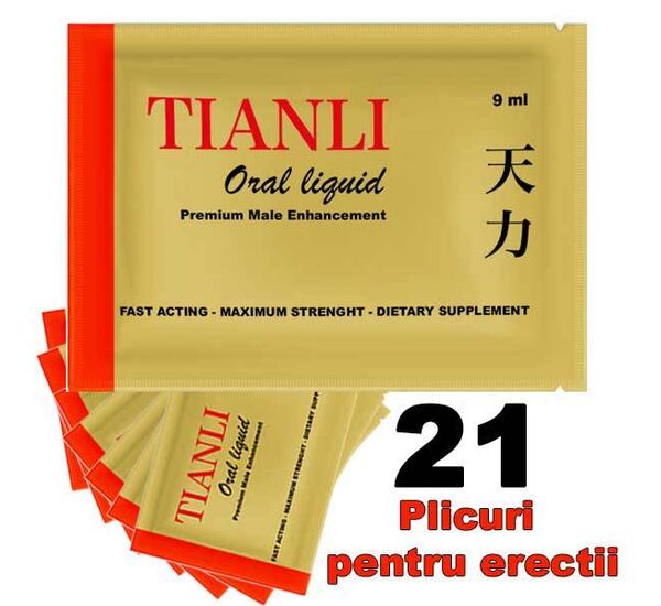 Tianli Oral Liquid 21 Plicuri pentru erectii puternice pret mic